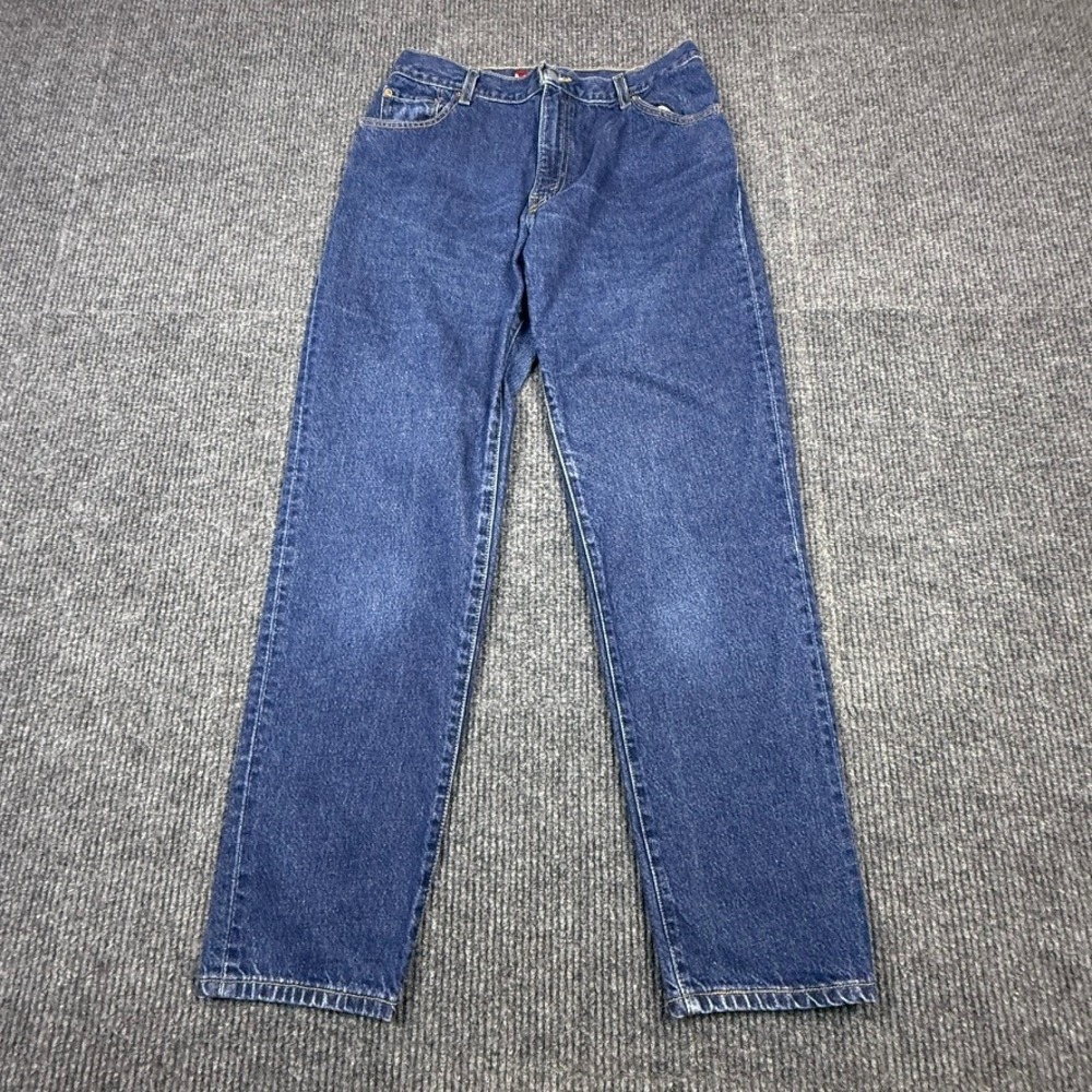 VTG Levis 550 Classic Relaxed Fit Tapered Leg Jeans Blue Denim Size 14 MIS Long